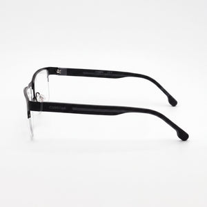 Carrera 8893 Rectangle Eyeglasses Unisex — front view, Stainless Steel