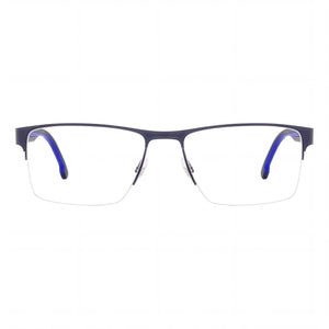 Carrera 8893 Rectangle Eyeglasses for Unisex — front view, Stainless Steel