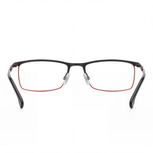 Carrera 8901 Rectangle Eyeglasses for Men — front view, Stainless Steel