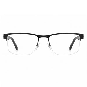 Carrera Rectangle Eyeglasses Unisex — front view, Stainless Steel