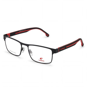 Carrera Black Rectangle Eyeglasses for Men, Alloy Steel frame