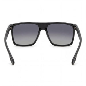 Carrera Rectangle Sunglasses Men — side view, Polarized Grey Shaded lens