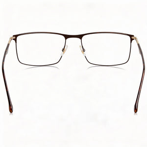 Carrera Rectangle Eyeglasses Unisex — front view, Alloy Steel
