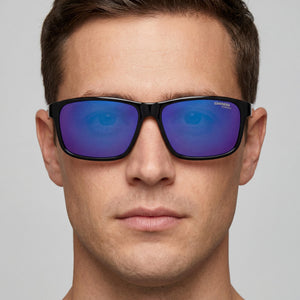 Carrera Casual Rectangle Sunglasses Unisex — interior view, Non-Polarized lens detail