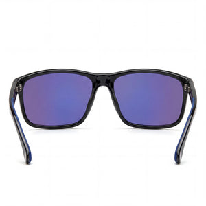 Carrera Casual Rectangle Sunglasses Unisex — side view, Non-Polarized Blue lens