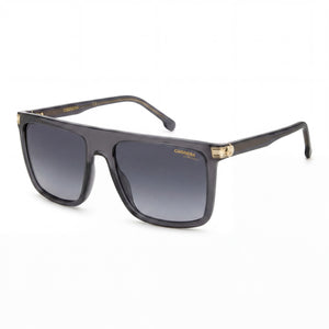 Carrera Contemporary Transparent Grey Aviator Sunglasses Unisex, Gradient Grey lens