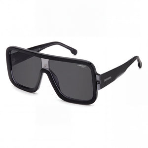 Carrera Flaglab 14 Black Aviator Sunglasses Unisex, Dark Grey Black lens