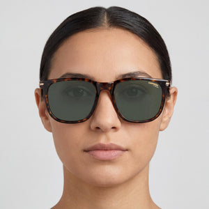 Carrera Shield Sunglasses for Women — interior view, Non-Polarized lens detail