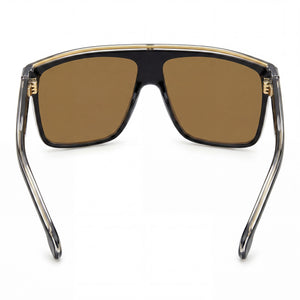Carrera Modern Rectangle Sunglasses for Men — interior view, Non-Polarized lens detail