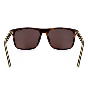Carrera Modern Rectangle Sunglasses Men — side view, Non-Polarized Matte Havana lens
