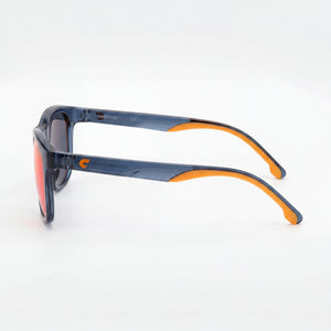 Carrera race 8054 Square Sunglasses Unisex — side view, Non-Polarized Blue lens