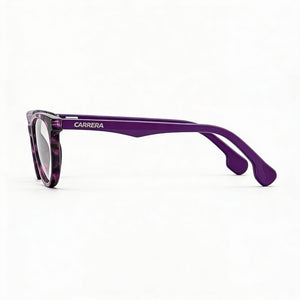 Carrera Rectangle Eyeglasses Unisex — side view, Violet Acetate temples