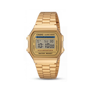 Casio A168WG-9WDF Gold Stainless Steel Unisex Watch, 40mm