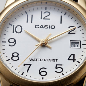 Casio LTP-V002D-1A Women's Watch — front view, Quartz movement 31mm