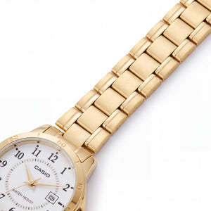 Casio LTP-V004G-7B Unisex Watch — front view, Quartz movement