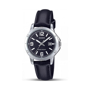 Casio LTP-V004L-1B Black Stainless Steel Women's Watch