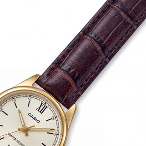 Casio LTP-V005GL-9BUDF Women Watch — front view, Quartz movement 28mm