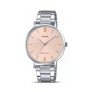 Casio LTP-VT01D-4BUDF Silver Stainless Steel Women's Watch, 34mm