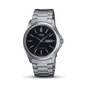Casio Module 1333 Black Stainless Steel Unisex Watch, 38mm