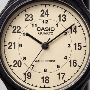 Casio MQ-24-9B Men's Watch — front view, Quartz movement 38mm