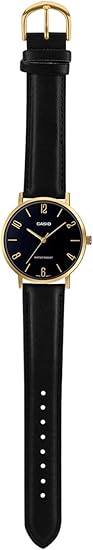 Casio MTP-VT01GL-1B2UDF Men Watch — wrist wear, Leather band everyday timepiece