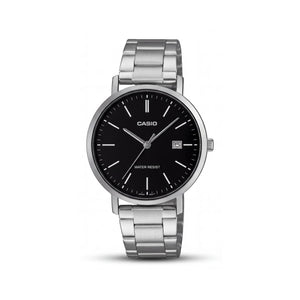 Casio MTP-VT05D-1EDF Silver Stainless Steel Men's Watch, 37mm