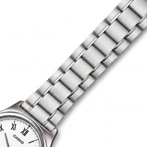 Casio MTPV006D-7B Men's Watch — side view, Metal case 38mm