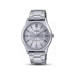 Casio MTPV006D-7C Silver Stainless Steel Unisex Watch, 40mm