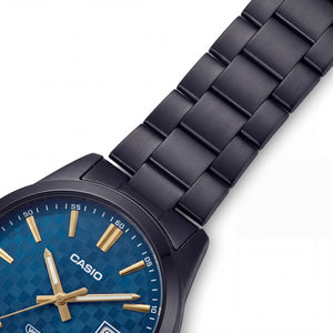 Casio MTPVD03B-2A Unisex Watch — front view, Quartz movement