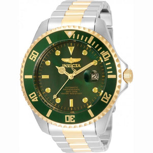 Invicta 35727 Pro Diver Automatic Mens Watch | Two-Tone, Green Dial