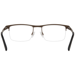 Chesterfield Ch 113xl Rectangle Eyeglasses Men — side view, Brown Metal temples