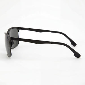 Chesterfield Classic Rectangle Sunglasses Unisex — side view, Non-Polarized Grey lens