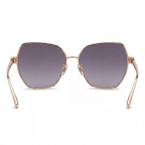 Chopard Casual Butterfly Sunglasses Women — side view, Non-Polarized Smoke Gradient lens