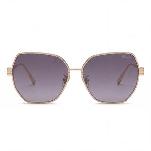 Chopard Casual Square Sunglasses for Women — front view, Titanium frame