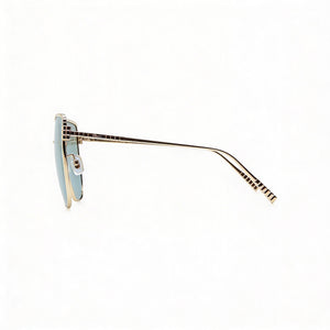Chopard SCHG67M Cat Eye Sunglasses for Women — front view, Titanium frame