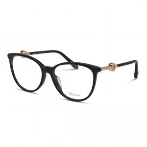 Chopard VCH283S Black Cat Eye Eyeglasses for Women, Plastic frame