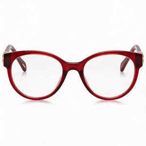 Chopard VCH350S Oval Eyeglasses for Women — front view, Acetate