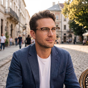 Chopard VCHG59 Havana Eyeglasses Men — lifestyle wear, office and reading