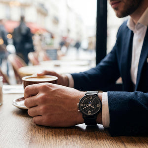 Christian Van Sant Men's Watch — side view, Stainless Steel case 46mm
