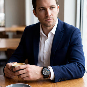 Christian Van Sant Men's Watch — wrist wear, Leather band everyday timepiece