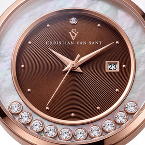 Christian Van Sant CV3817 Women's Watch — front view, Quartz movement 40mm