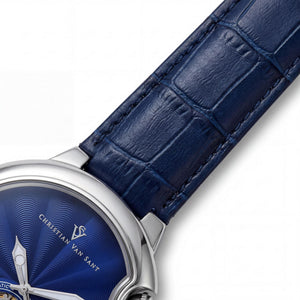 Christian Van Sant Cyclone Men's Watch — side view, Stainless Steel case 46mm