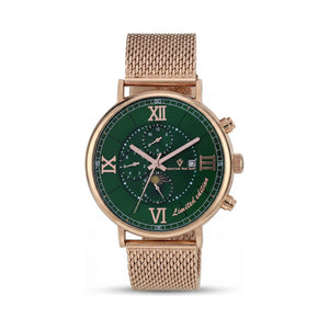Christian Van Sant Green Dial Stainless Steel Men's Watch, 40mm