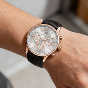 Christian Van Sant Men's Watch — side view, Stainless Steel case 40mm