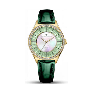 Christian Van Sant Mother of Pearl Dial Stainless Steel Women's Watch, 40mm