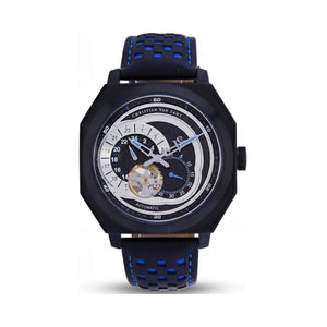 Christian Van Sant Modern Black Dial Stainless Steel Men's Watch, 40mm