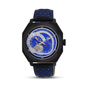 Christian Van Sant Modern Blue Dial Stainless Steel Men's Watch, 40mm