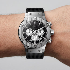 Christian Van Sant Modern Men's Watch — side view, Stainless Steel case 46mm