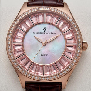 Christian Van Sant Modern Women's Watch — front view, Quartz movement 40mm