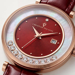 Christian Van Sant Modern Women's Watch — front view, Quartz movement 40mm